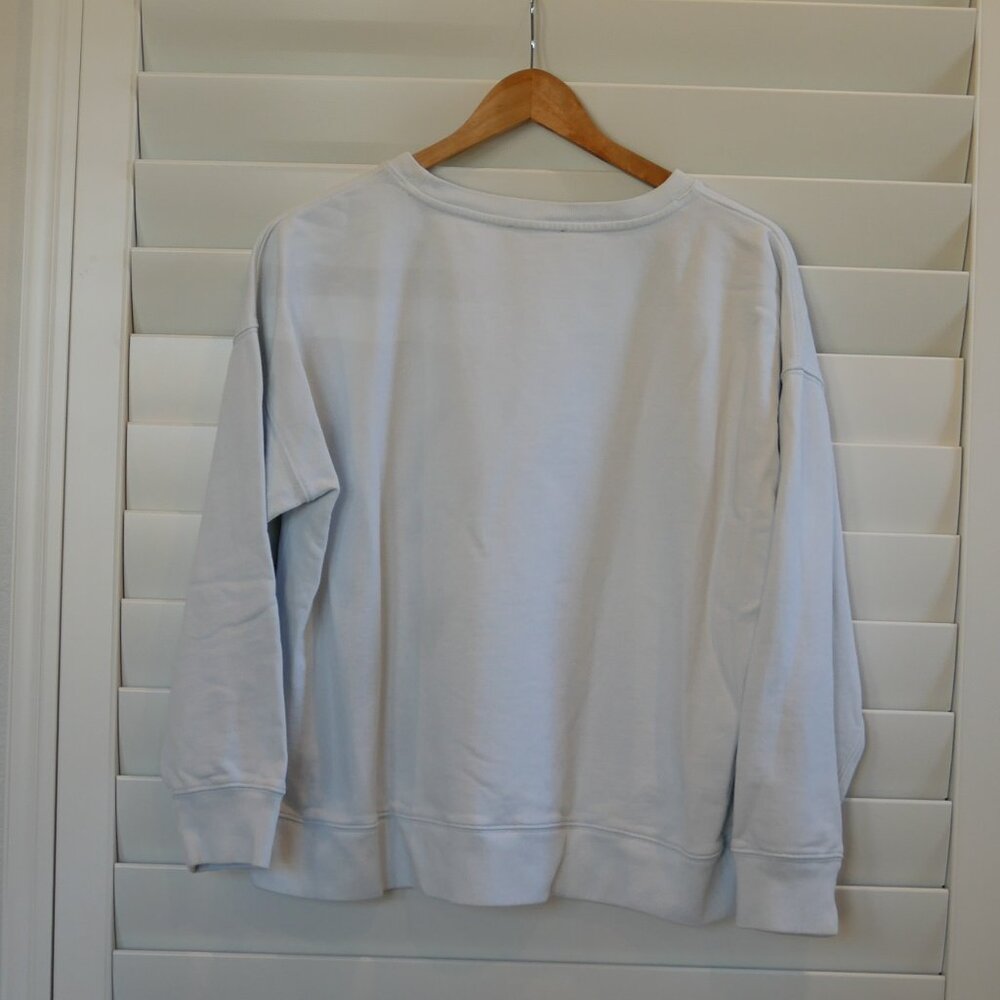 J. Crew Light Blue Sweatshirt - Picture 2 of 8
